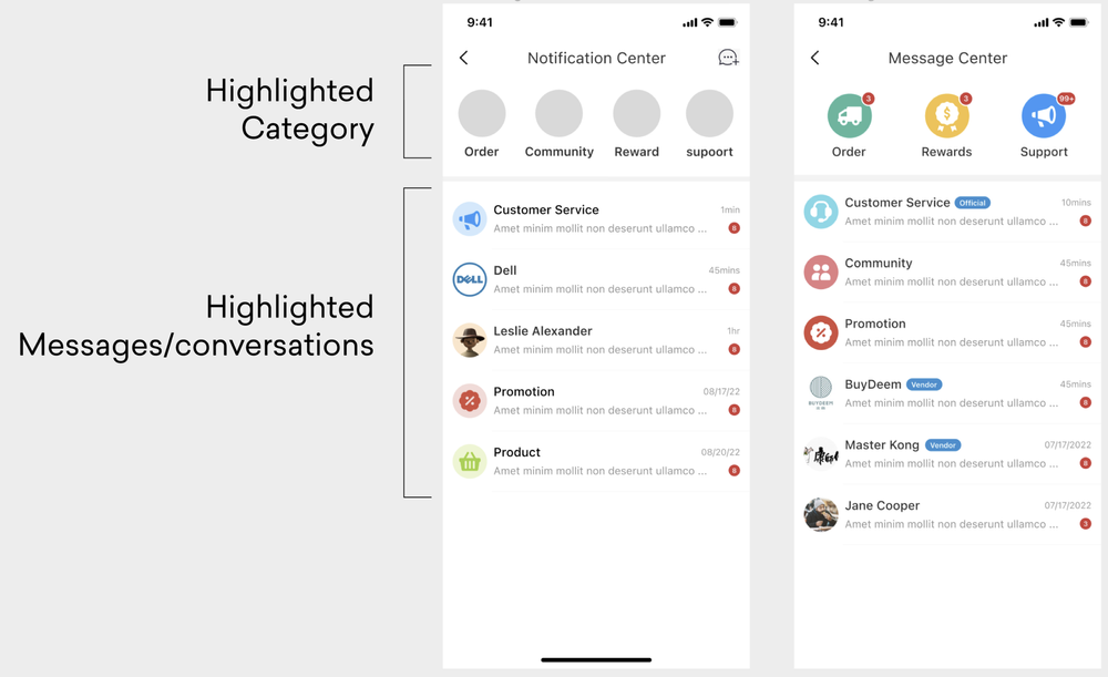 Notification Inbox Redesign project cover image