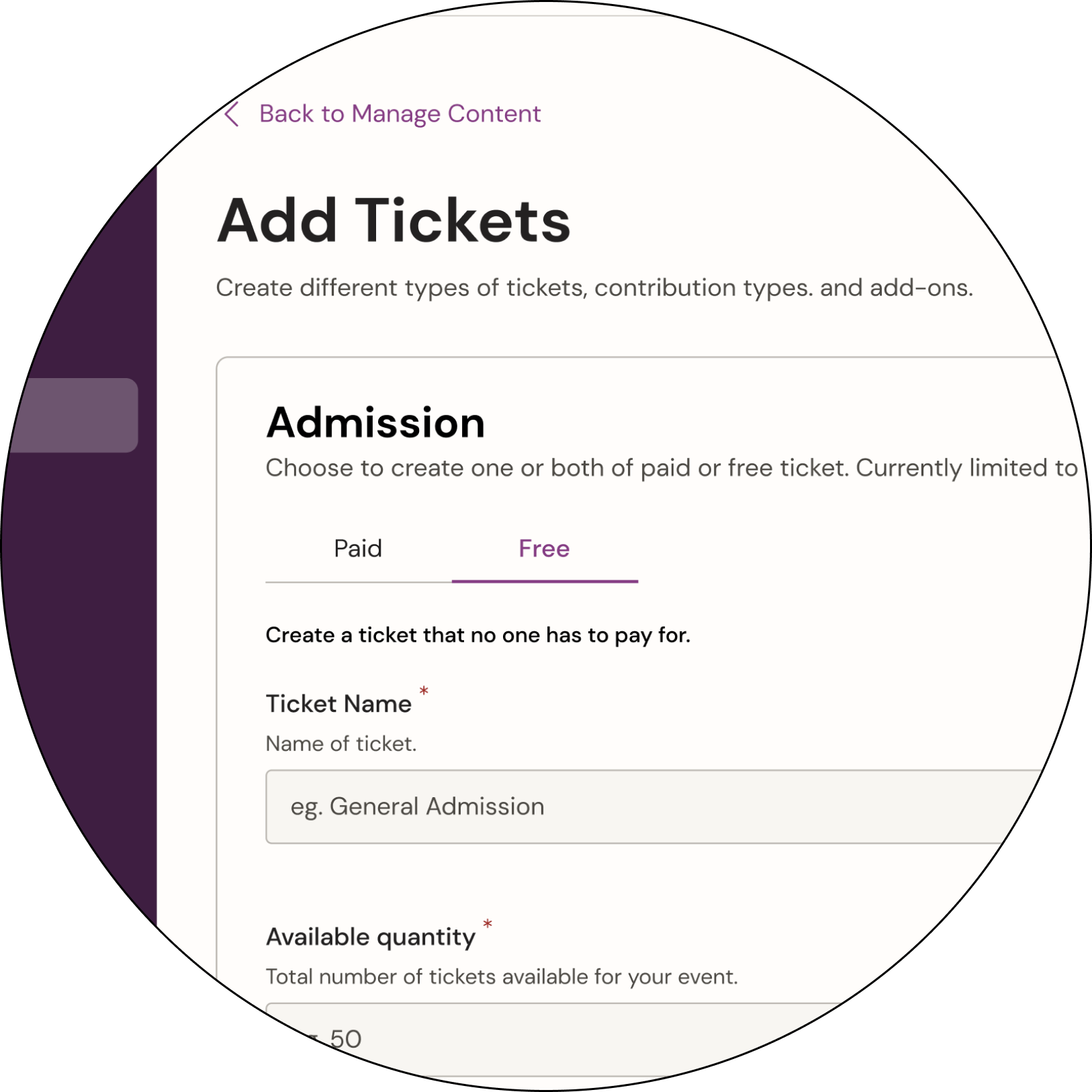 Screenshot highlighting recurring event details that don't scale with more time slots